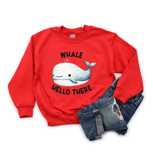 Whale Hello There | Youth Graphic Sweatshirt