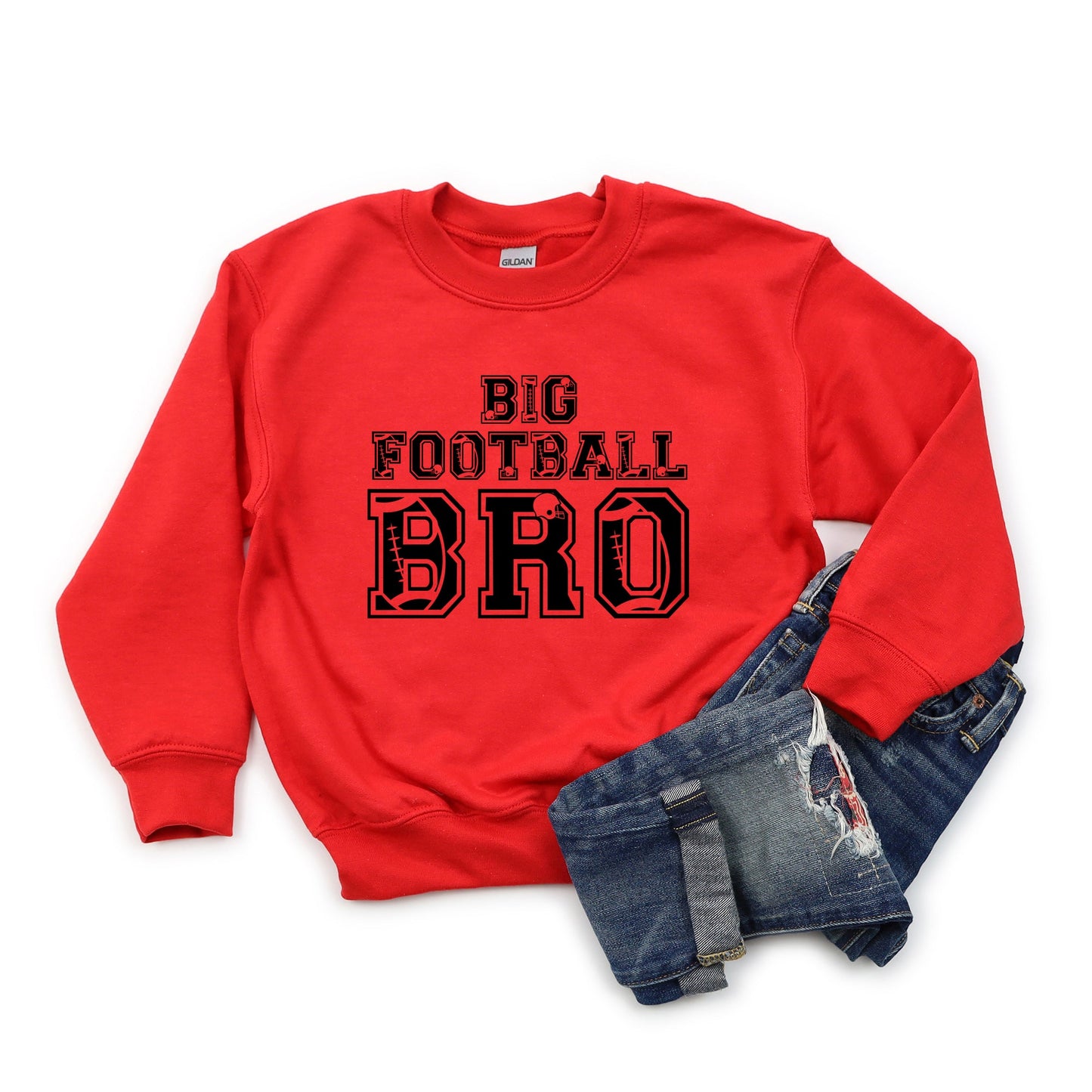 Big Football Bro | Youth Graphic Sweatshirt