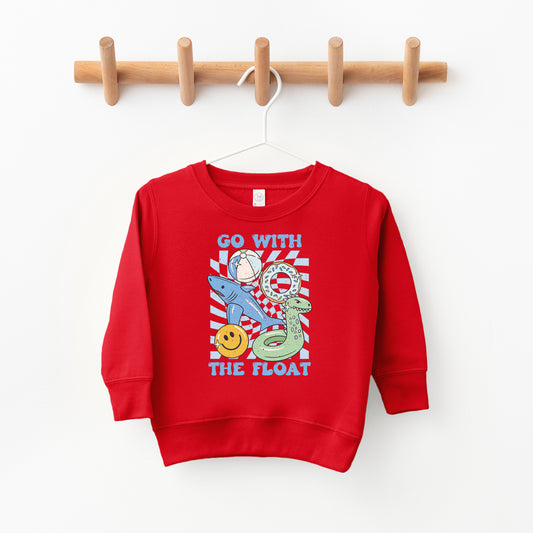 Go With The Float Blue | Toddler Sweatshirt