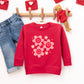 Hippy Flower Valentine | Youth Ultra-Soft Graphic Sweatshirt