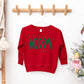 Merry Bold Word | Toddler Graphic Sweatshirt