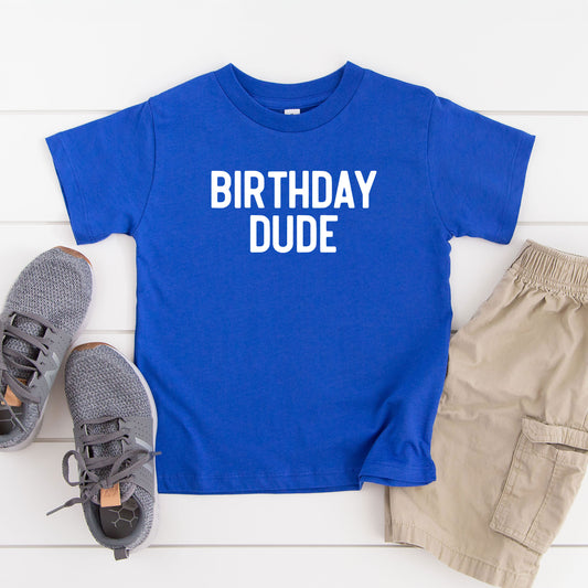 Birthday Dude Bold | Toddler Graphic Short Sleeve Tee