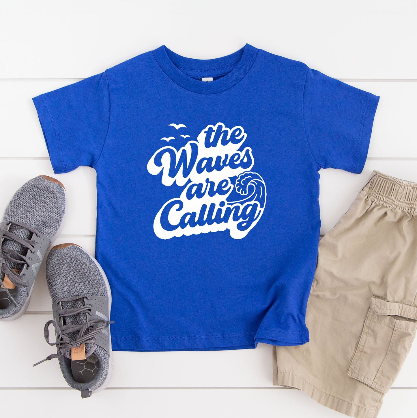 The Waves Are Calling | Youth Graphic Short Sleeve Tee