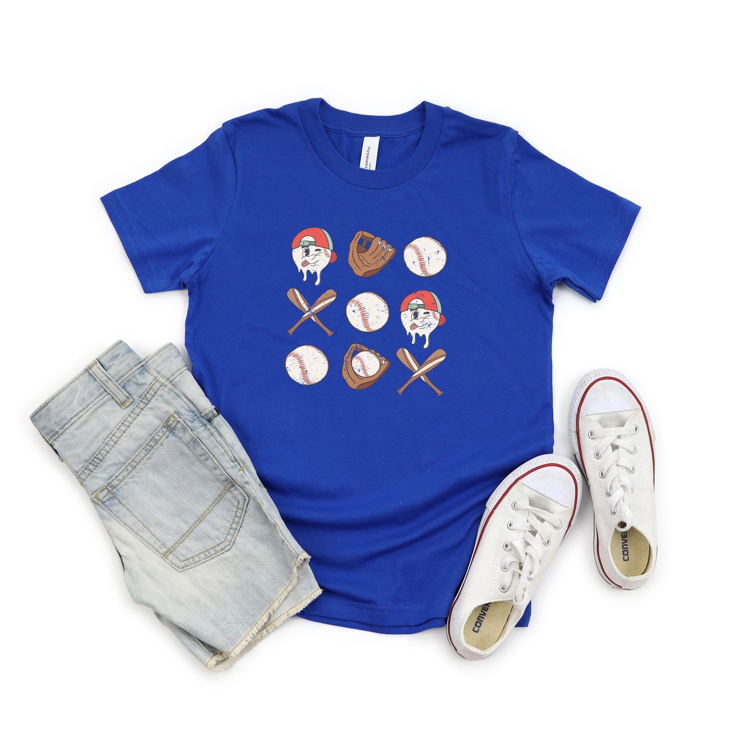 Baseball Collage | Youth Short Sleeve Crew Neck