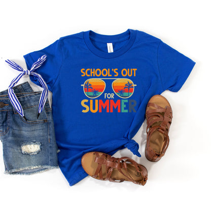 School's Out Sunglasses | Youth Graphic Short Sleeve Tee