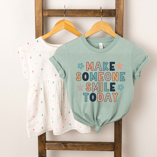 Make Someone Smile Today | Youth Graphic Short Sleeve Tee