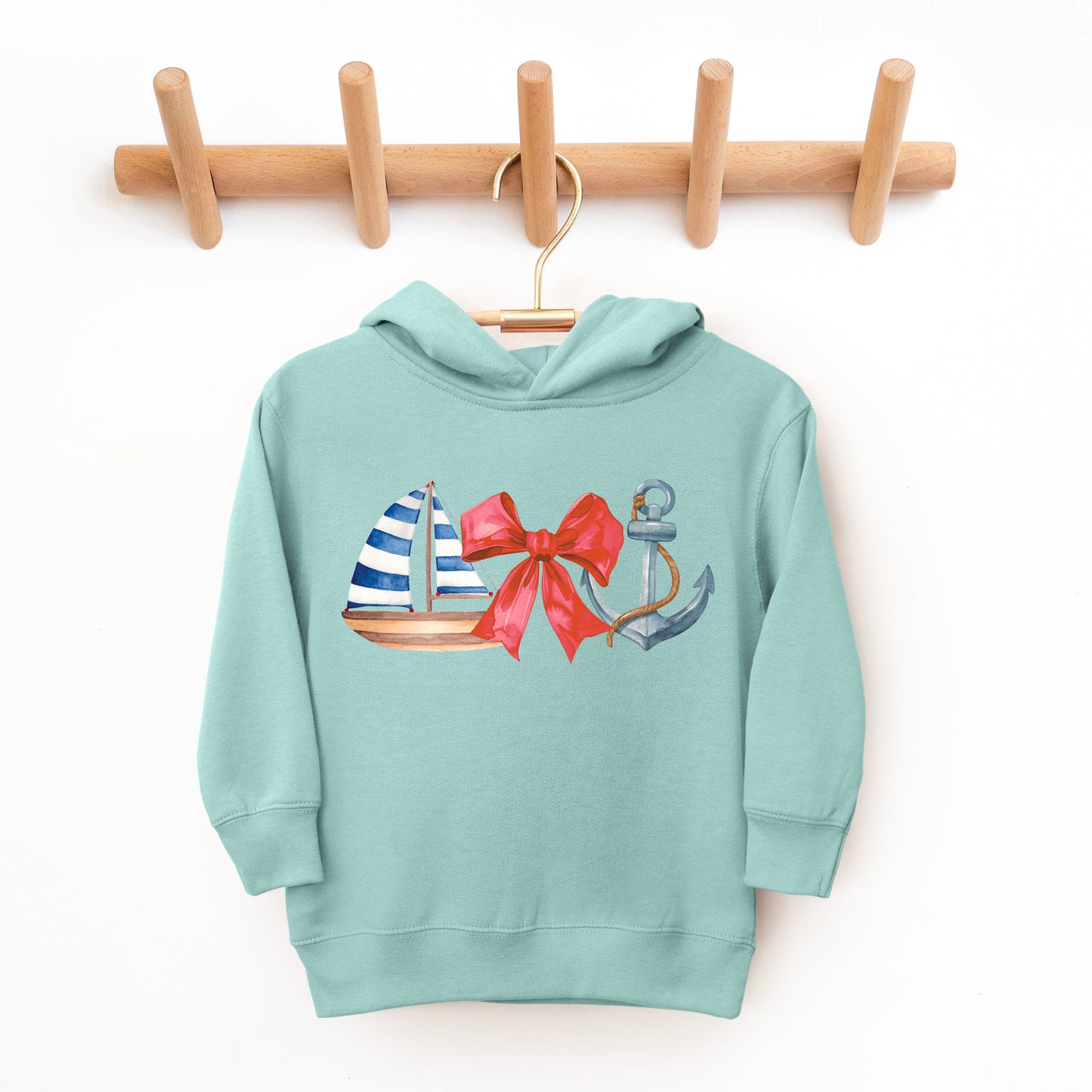 Coquette Ship Anchor | Toddler Graphic Hoodie