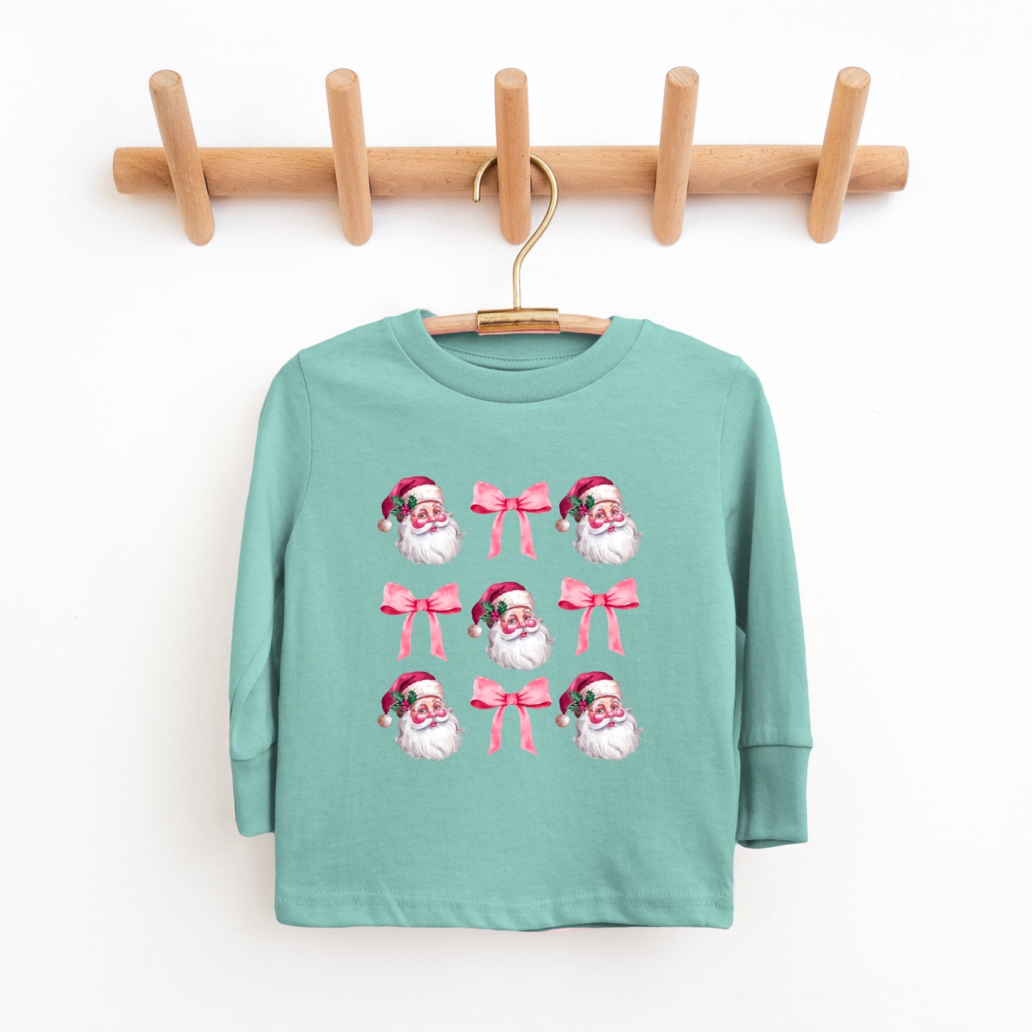 Coquette Santa Chart | Toddler Graphic Long Sleeve Tee