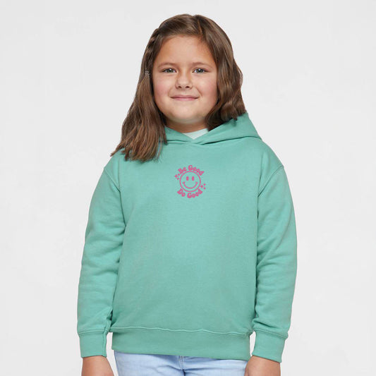 Embroidered Be Good Do Good Smiley Face | Toddler Graphic Hoodie