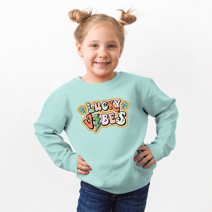 Lucky Vibes Lightning Bolt | Toddler Graphic Sweatshirt