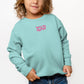 Embroidered Choose Happy Smiley Face | Toddler Graphic Sweatshirt