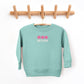Embroidered Be Kind Turning Smiles | Toddler Graphic Sweatshirt