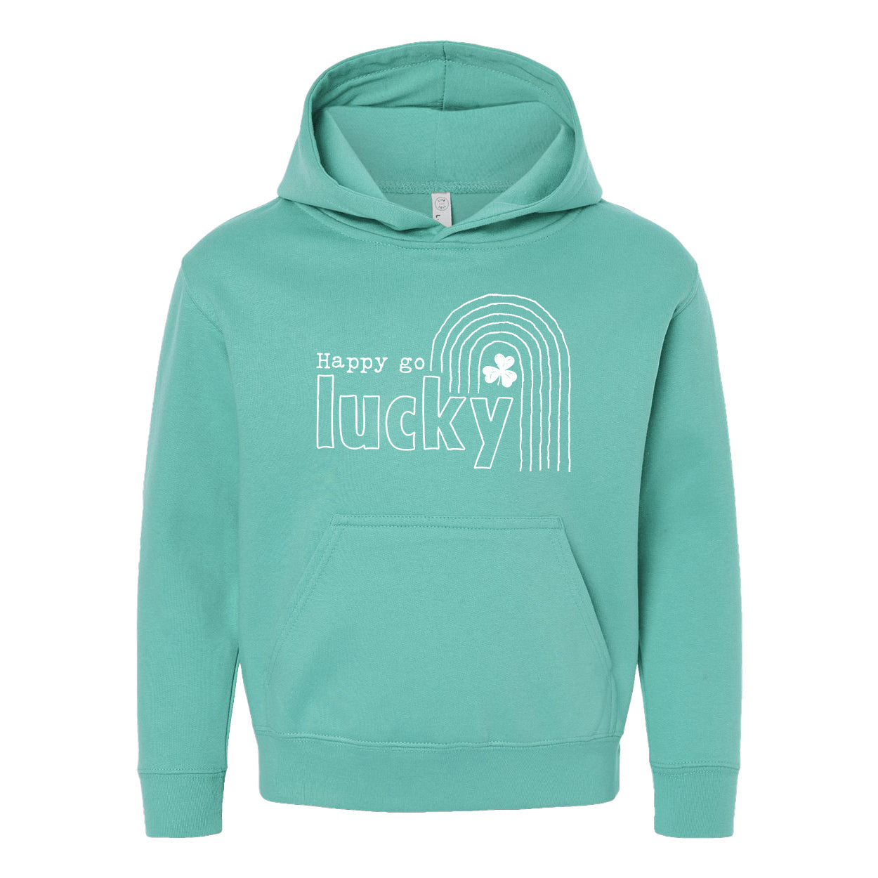 Happy Go Lucky Shamrock | Youth Graphic Hoodie