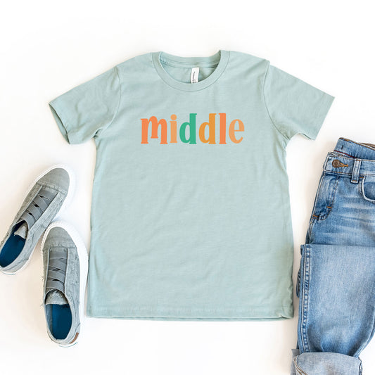 Middle Colorful | Youth Graphic Short Sleeve Tee
