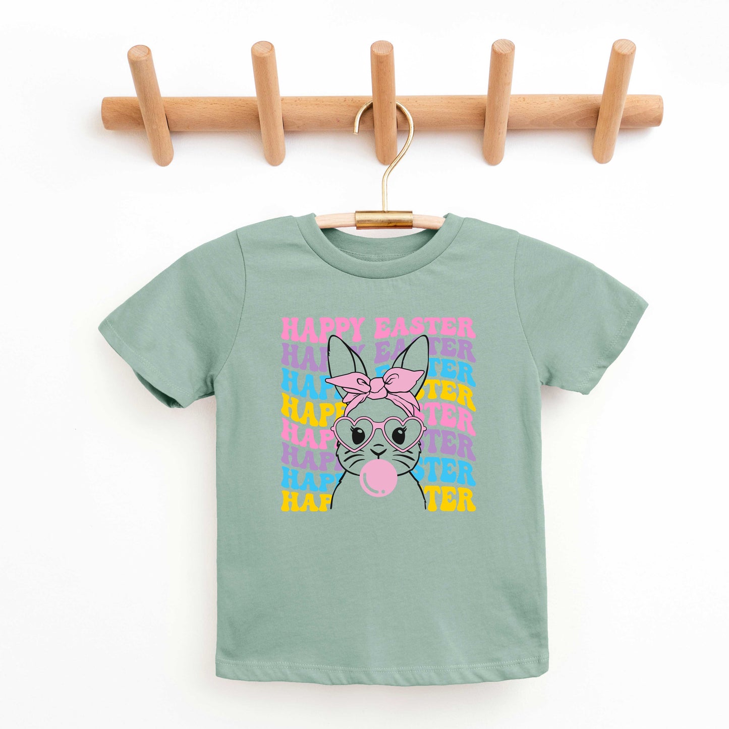 Groovy Easter Bunny | Youth Short Sleeve Crew Neck