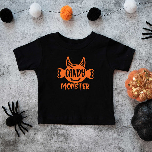 Candy Monster Horns | Toddler Graphic Short Sleeve Tee