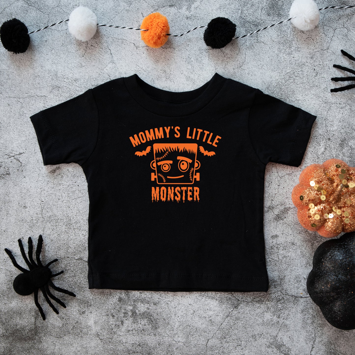 Mommy's Little Monster Boy | Toddler Graphic Short Sleeve Tee