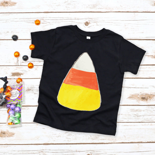 Watercolor Candy Corn | Toddler Graphic Short Sleeve Tee