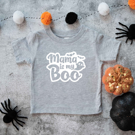 Mama Is My Boo Ghost | Toddler Graphic Short Sleeve Tee