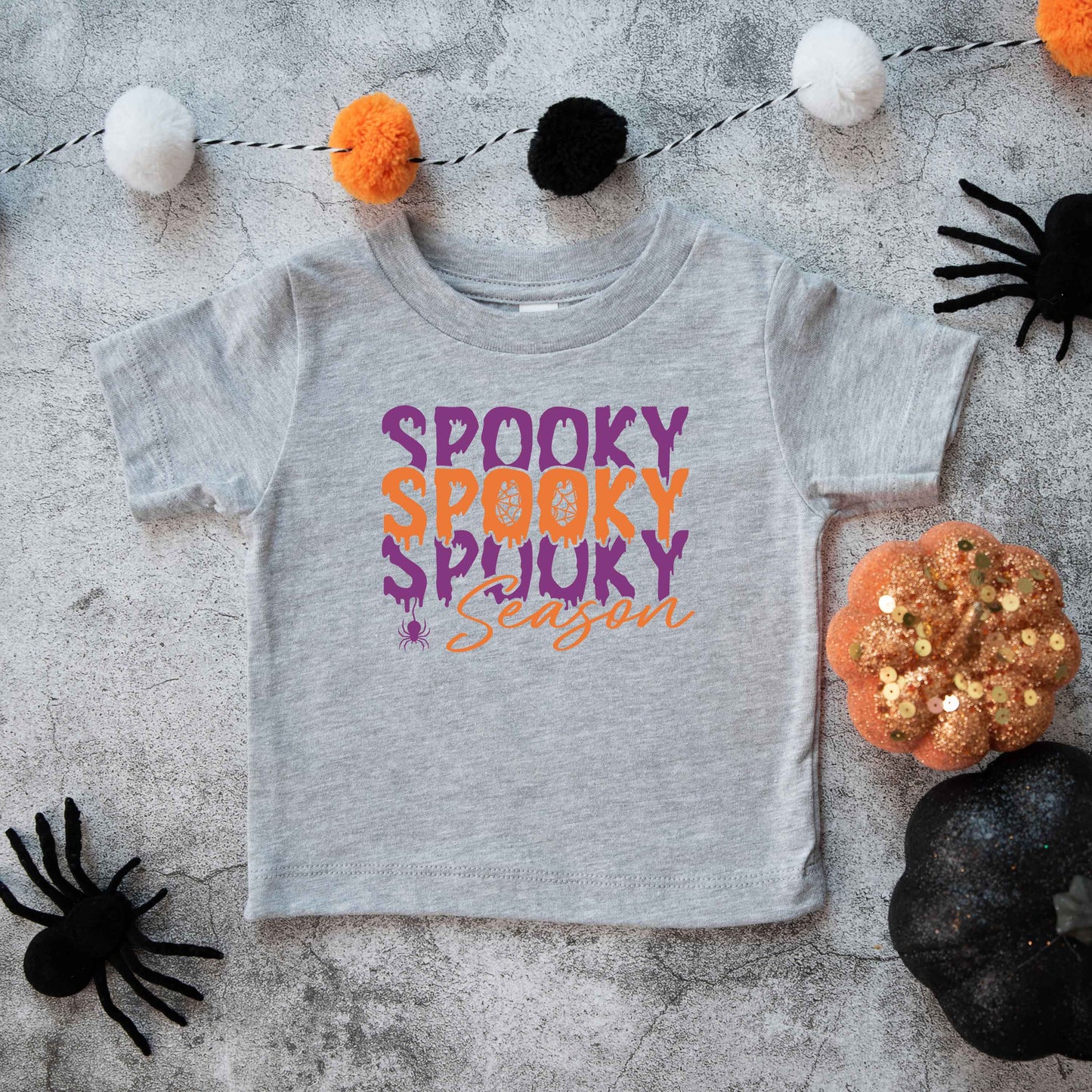 Spooky Season Spider | Toddler Graphic Short Sleeve Tee