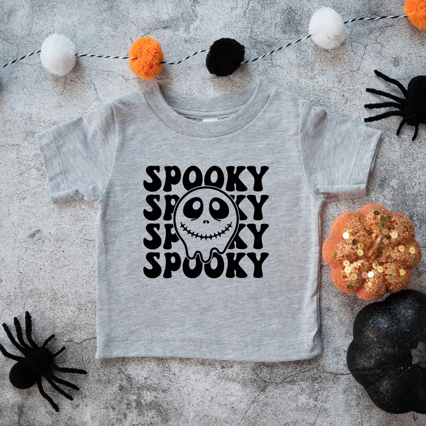 Spooky Smiley Jack | Toddler Graphic Short Sleeve Tee