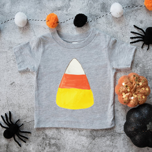 Watercolor Candy Corn | Toddler Graphic Short Sleeve Tee