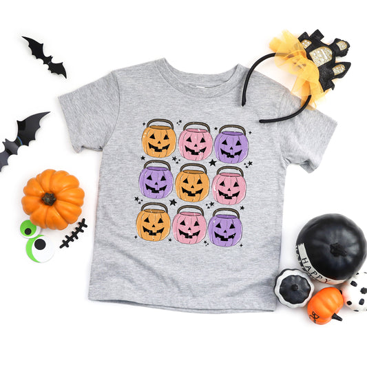 Halloween Candy Bucket Chart | Youth Graphic Short Sleeve Tee