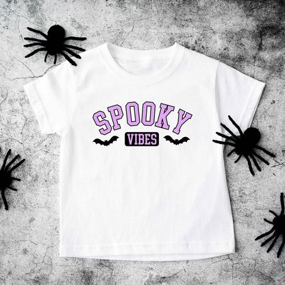 Spooky Vibes Bats | Toddler Graphic Short Sleeve Tee