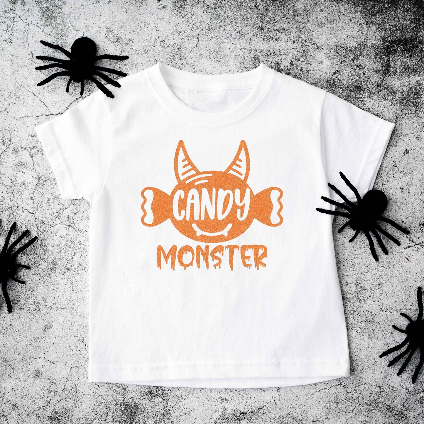 Candy Monster Horns Glitter | Youth Graphic Short Sleeve Tee