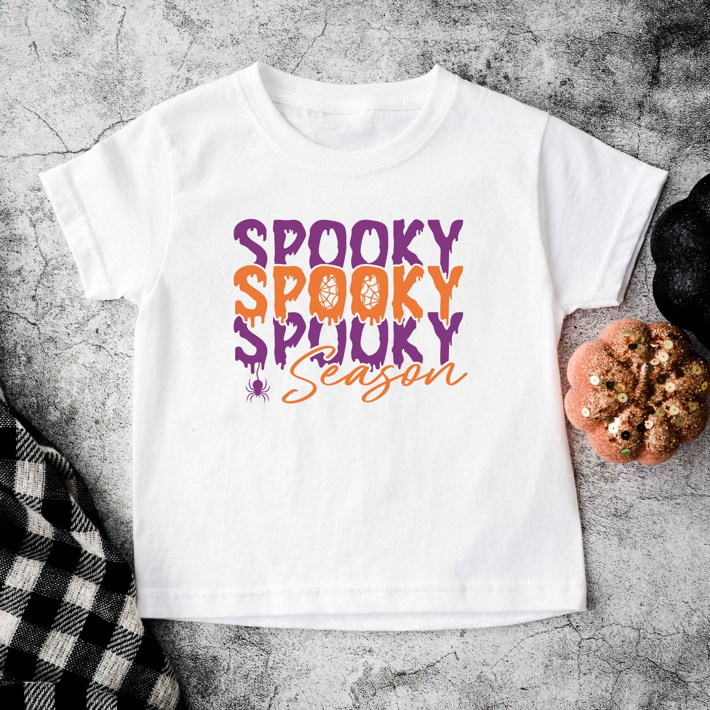 Spooky Season Spider | Toddler Graphic Short Sleeve Tee