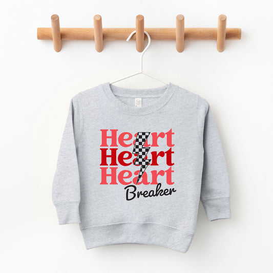 Heart Breaker Checkered Bolt | Toddler Sweatshirt