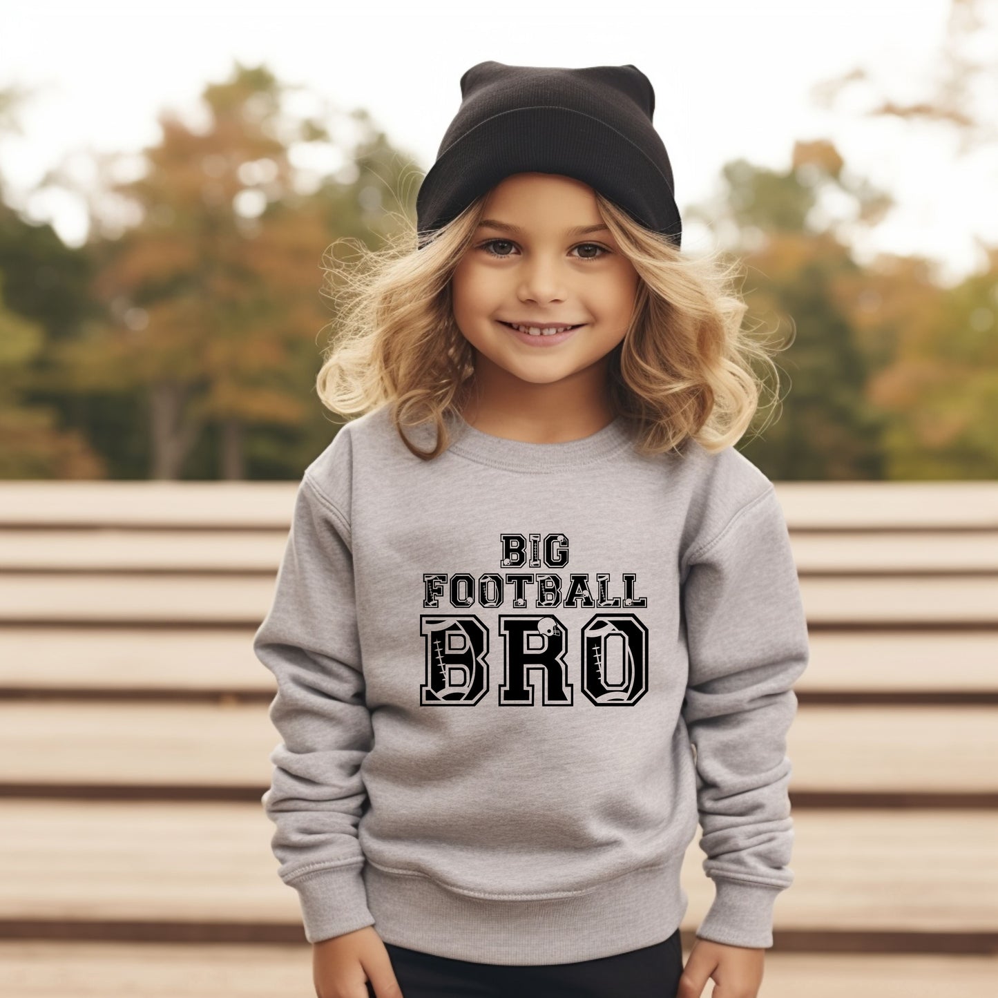 Big Football Bro | Toddler Graphic Sweatshirt