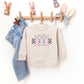 Checkered Triple Bunnies | Toddler Sweatshirt