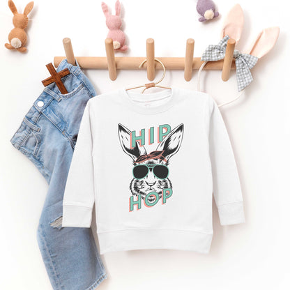 Green Hip Hop Bunny | Toddler Sweatshirt