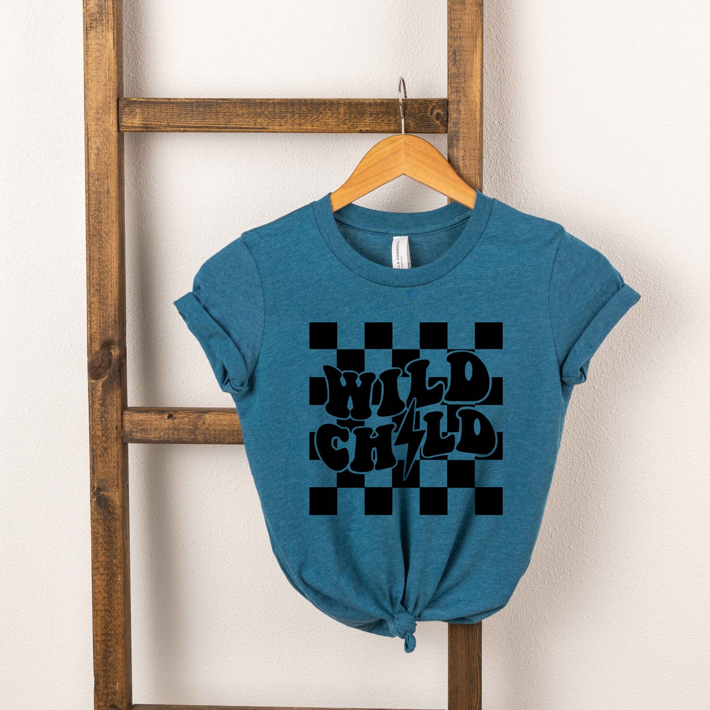 Wild Child Lightning Bolt | Toddler Short Sleeve Crew Neck