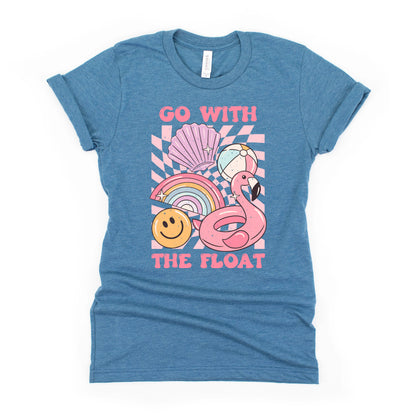 Go With The Float Pink | Youth Short Sleeve Crew Neck