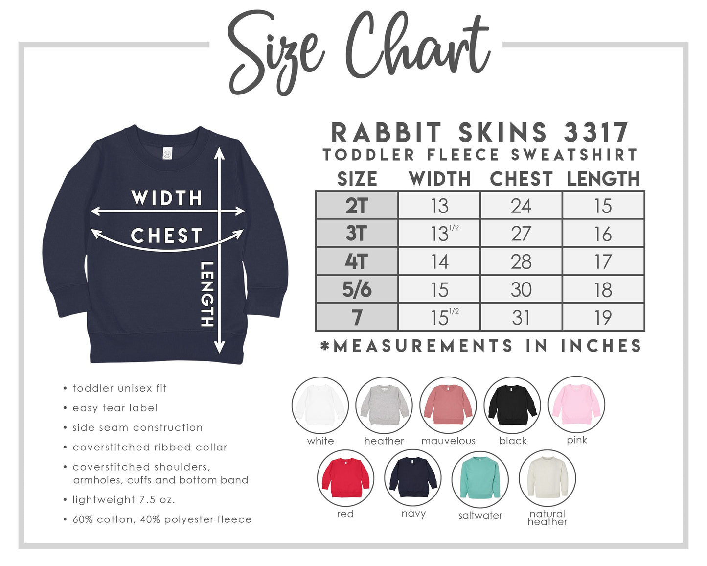 Easter Chart | Toddler Sweatshirt