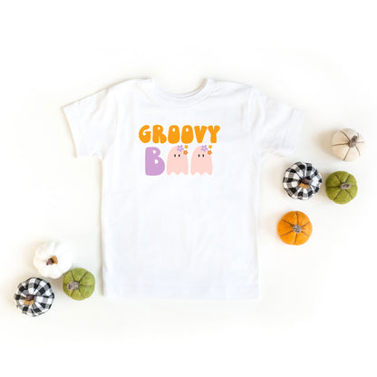 Groovy Boo Ghost | Toddler Graphic Short Sleeve Tee