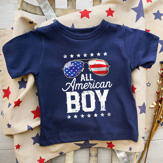 All American Boy | Toddler Graphic Short Sleeve Tee