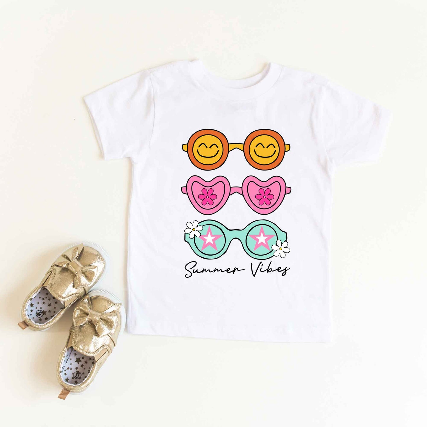 Sunnies Summer Vibes | Toddler Graphic Short Sleeve Tee