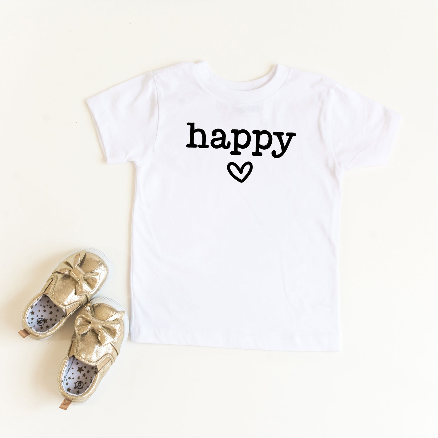 Happy Heart | Toddler Short Sleeve Crew Neck