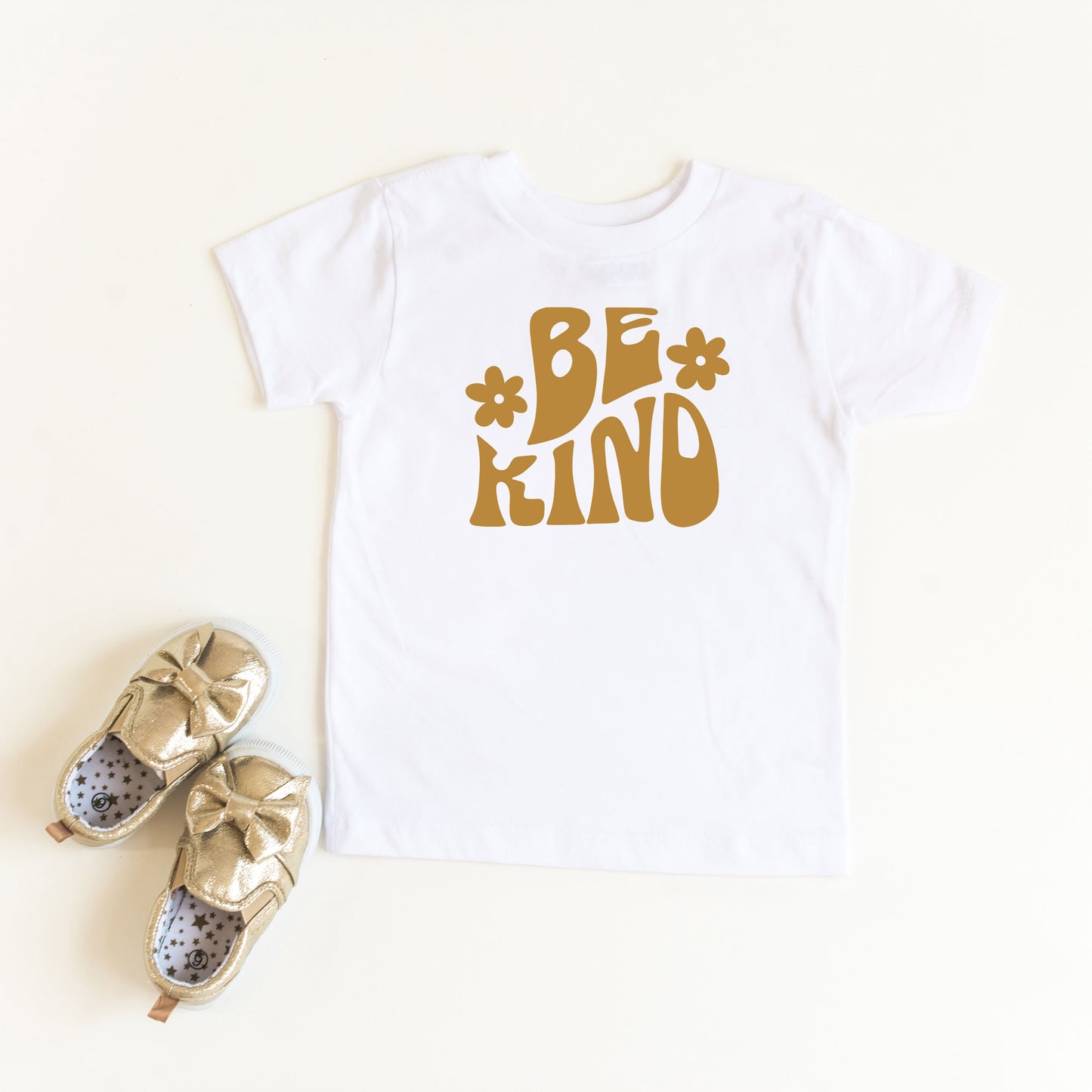 Be Kind Daisies | Toddler Short Sleeve Crew Neck