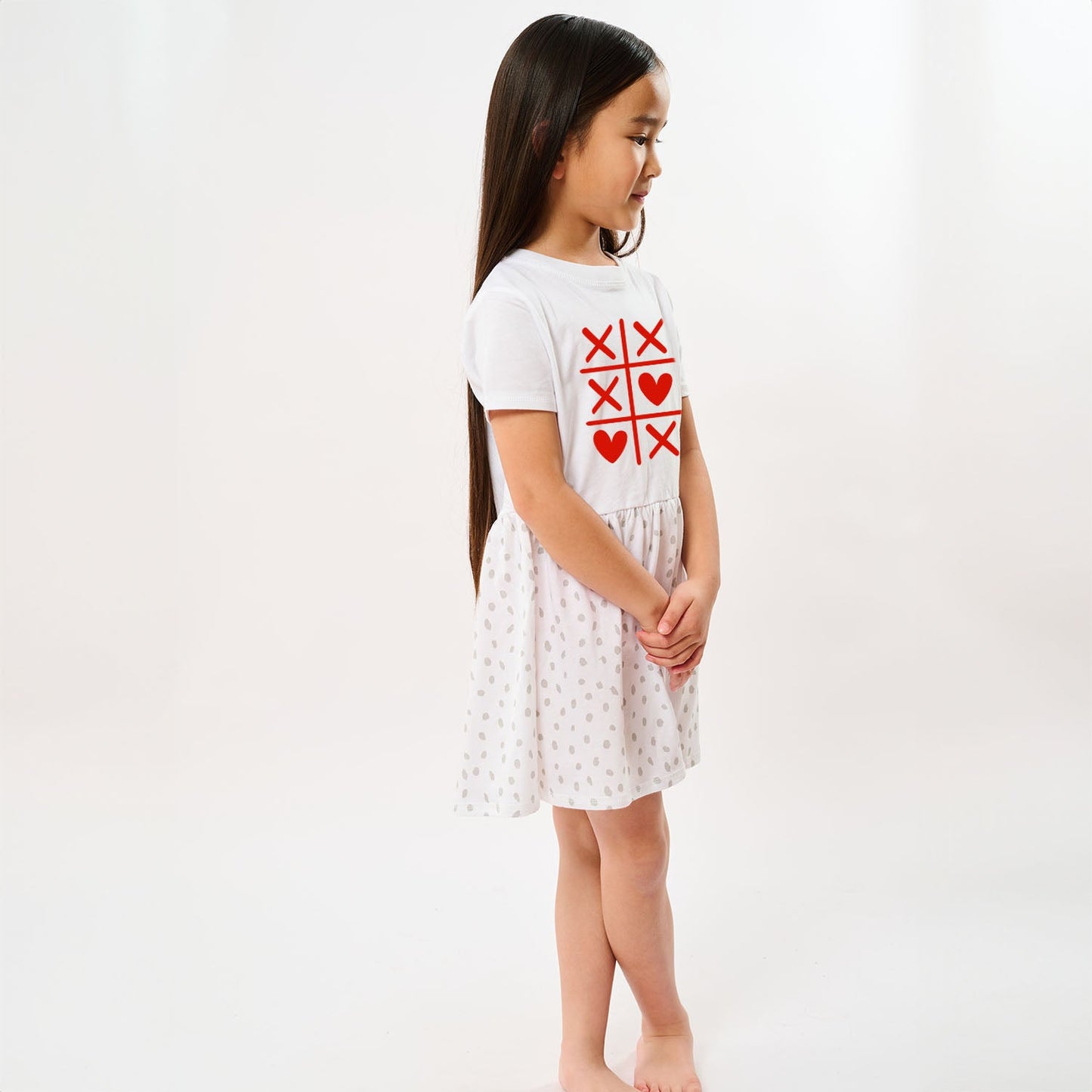 Tic Tac Heart | Toddler Graphic Dress