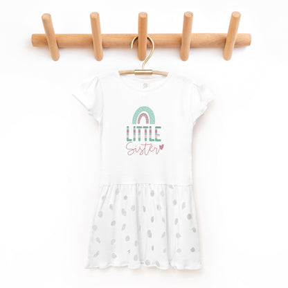 Little Sister Rainbow | Toddler Graphic Dress