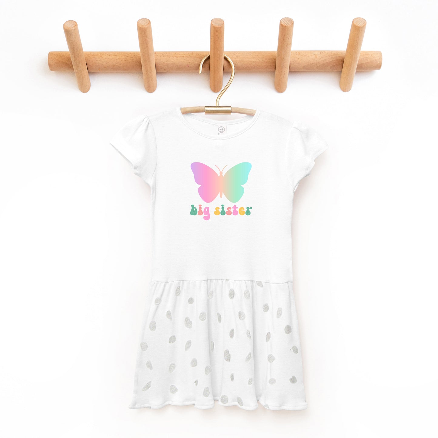 Big Sister Butterfly | Toddler Graphic Dress