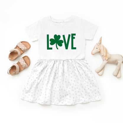 Love Clover | Toddler Graphic Dress