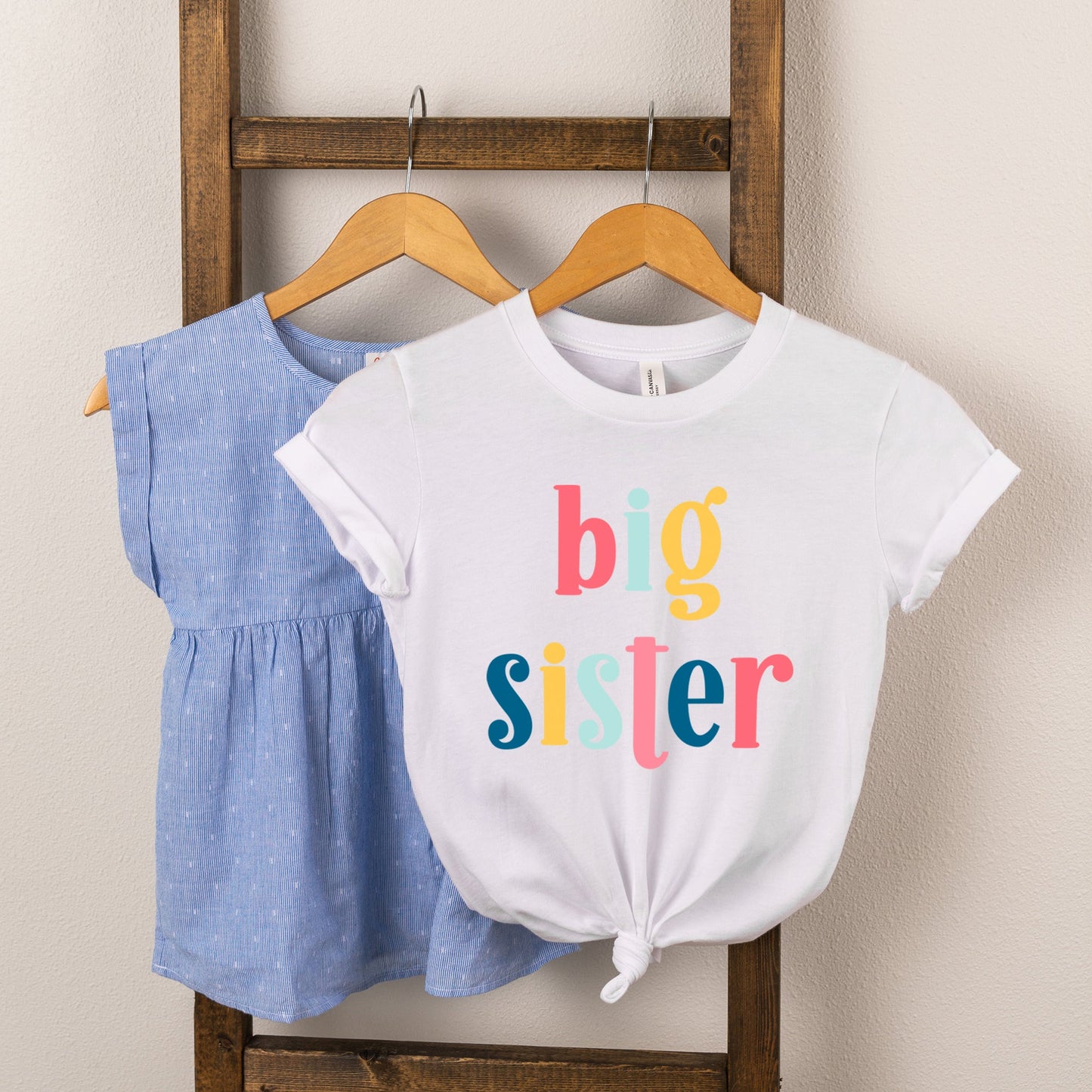 Big Sister Colorful | Youth Graphic Short Sleeve Tee