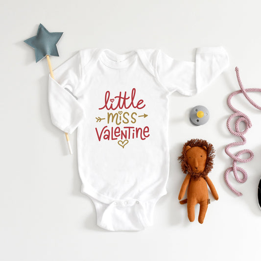 Little Miss Valentine | Baby Graphic Long Sleeve Onesie