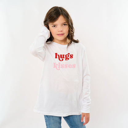 Hugs And Kisses | Youth Graphic Long Sleeve Tee