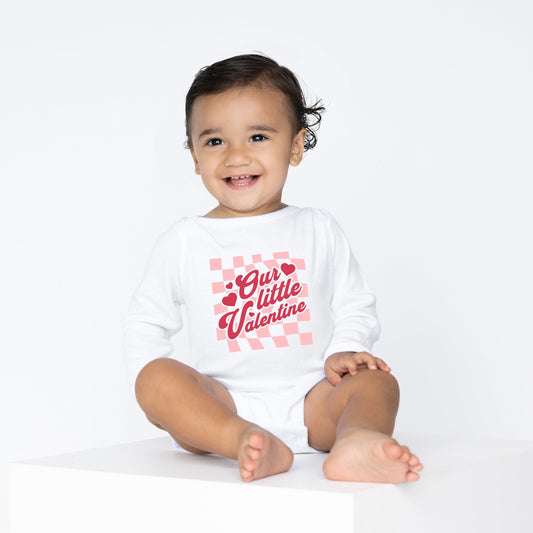 Our Little Valentine | Baby Graphic Long Sleeve Onesie